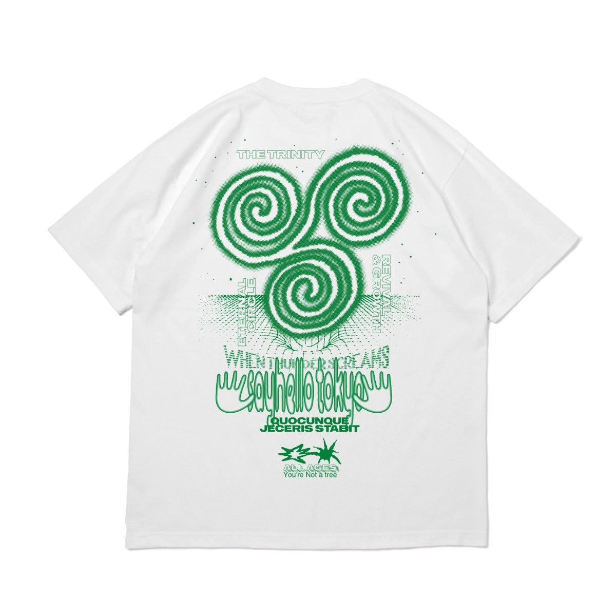 SAYHELLO All Ages Tee セイハロー オールエイジス ティー 25AW-D1-04【メンズ 半袖Tシャツ 厚手 ヘビーウェイト スクリーンプリント 25FW】