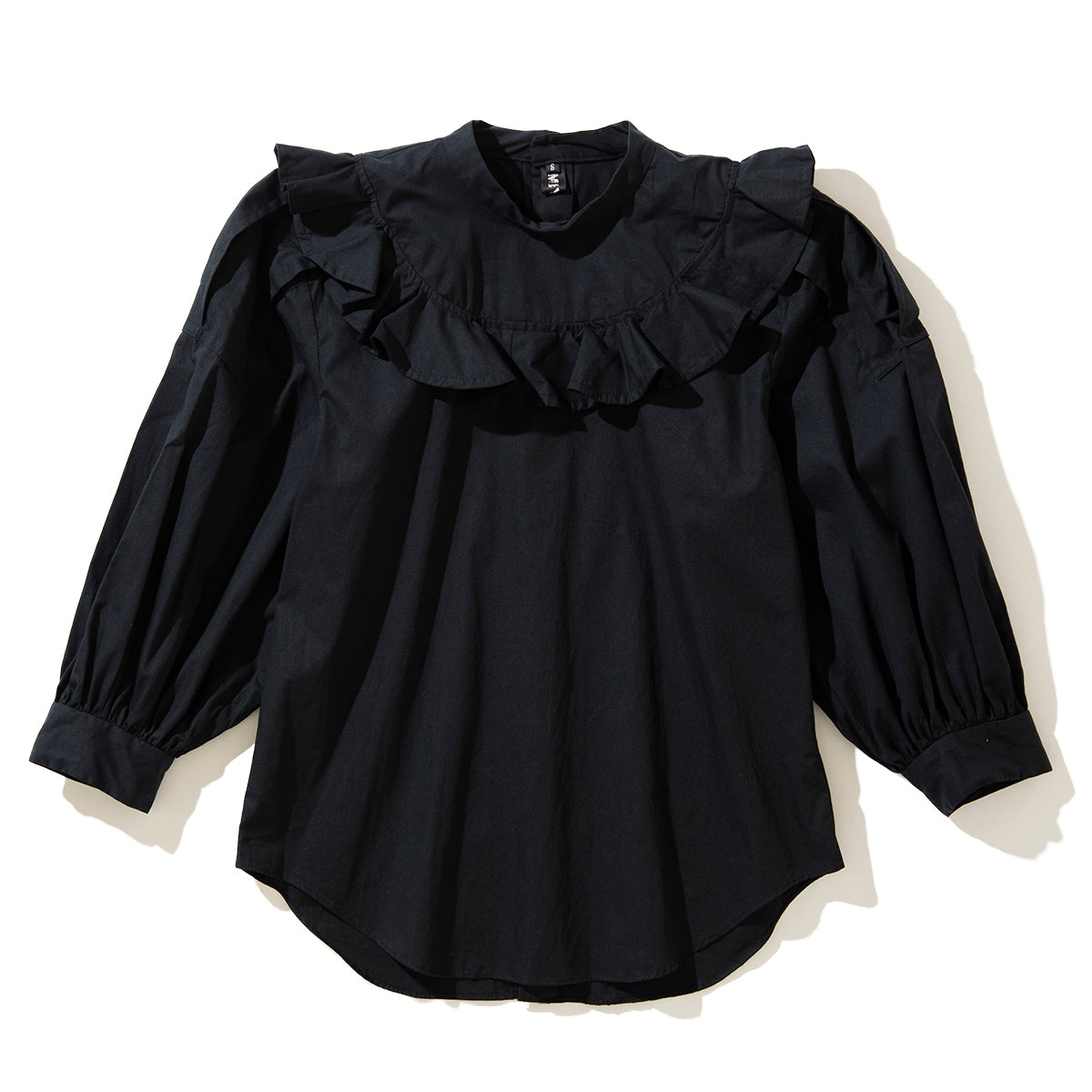 MIYAO Blouse with ruffled flaps ミヤオ フリルフラップ付きブラウス MDBL-05【レディース WOMENブランド 楽天NG 25FW】