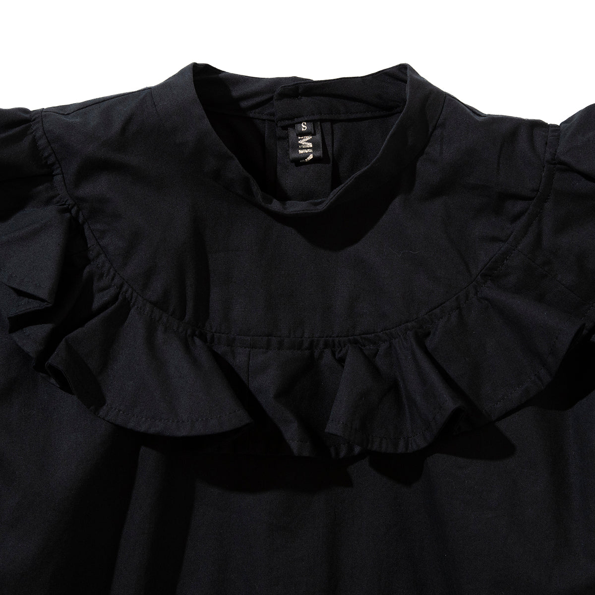 MIYAO Blouse with ruffled flaps ミヤオ フリルフラップ付きブラウス MDBL-05【レディース WOMENブランド 楽天NG 25FW】