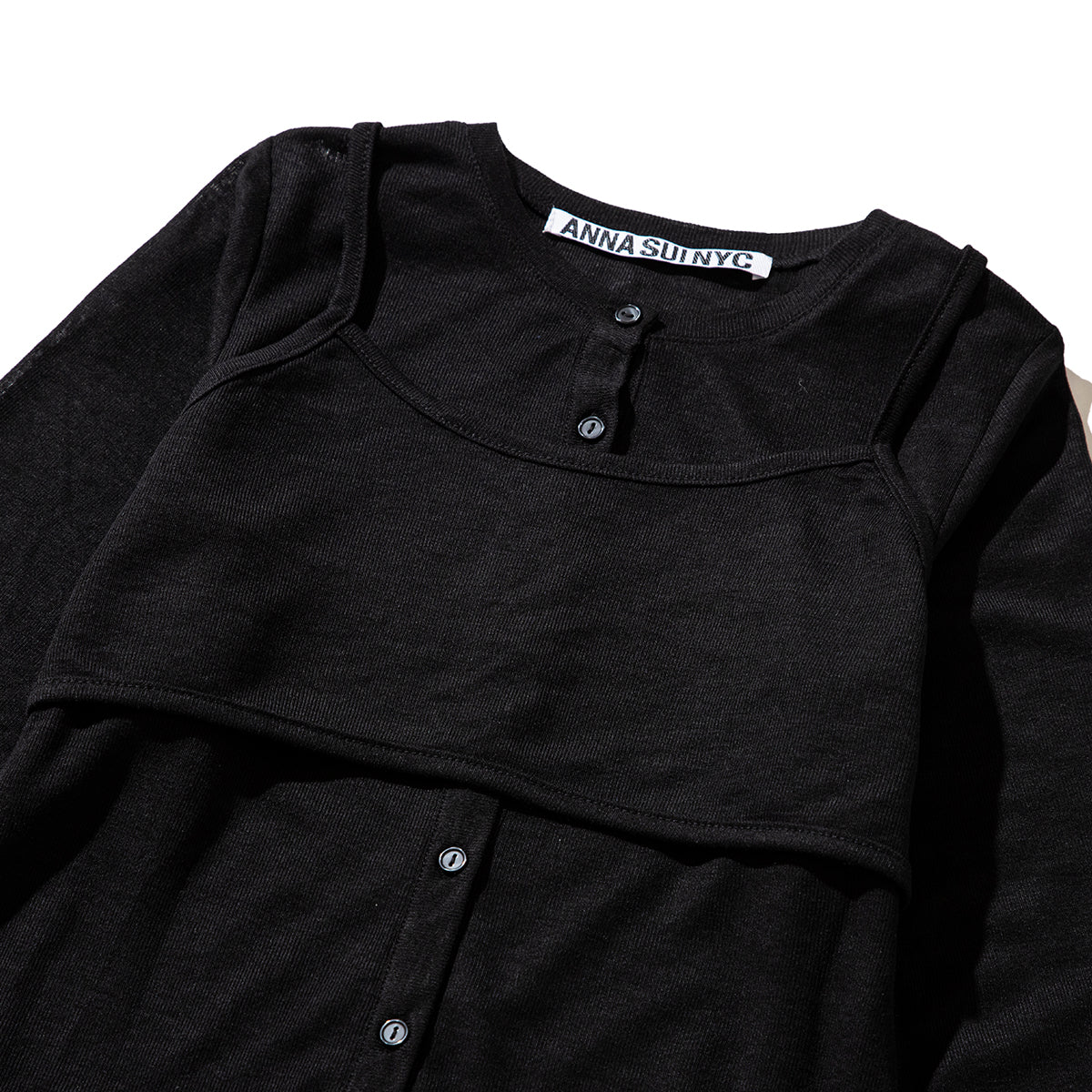 ANNA SUI NYC LAYERED BRA TOP アナスイ エヌワイシー レイヤードブラトップ 15210303【レディース レディース カーディガン ブラトップ レイヤード トップス 25FW】