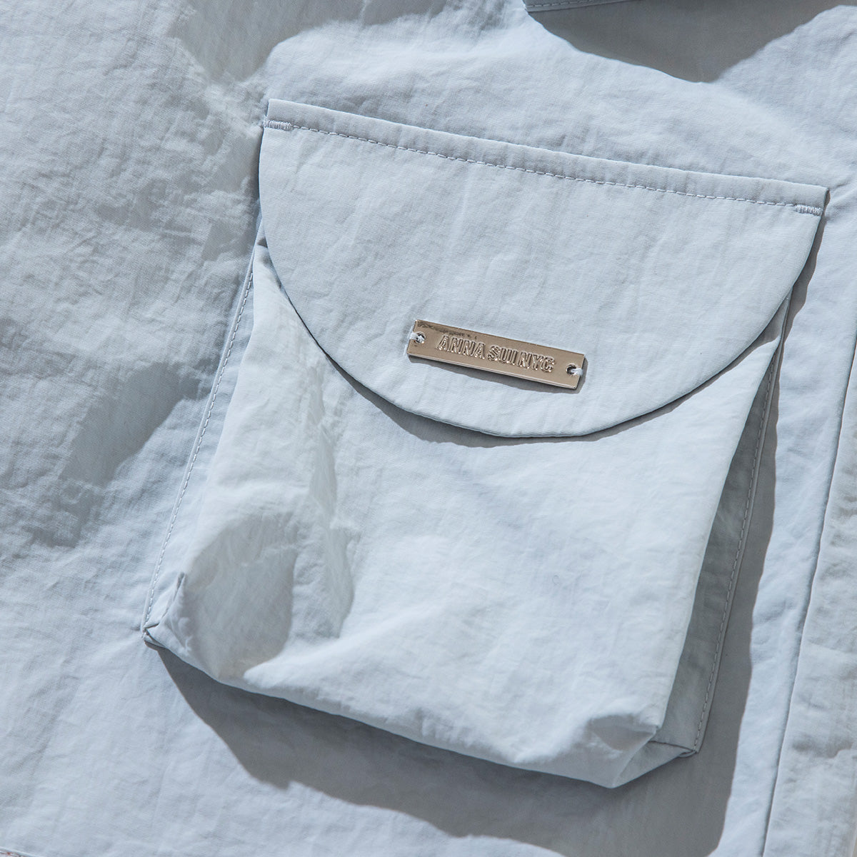 ANNA SUI NYC MATTE BAGGY LONG PANTS アナスイ エヌワイシー マットバギーロングパンツ 15230284【レディース ワイドシルエット ミリタリー ポケット デザインパンツ 25FW】