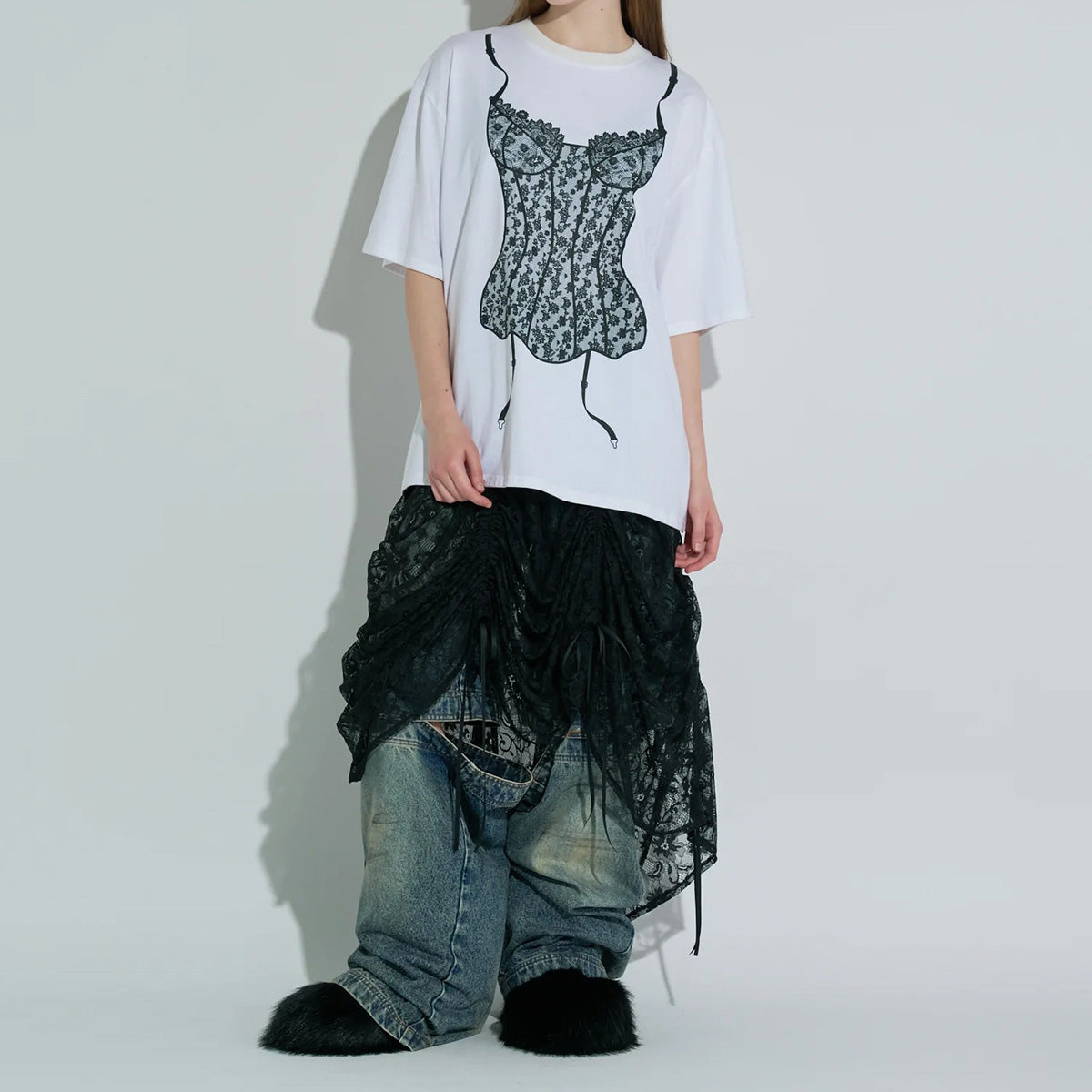 ANNA SUI NYC Multi-Sharing Skirt アナスイ エヌワイシー マルチシャーリングスカート 15234289【レディース WOMENブランド 楽天NG 25FW】
