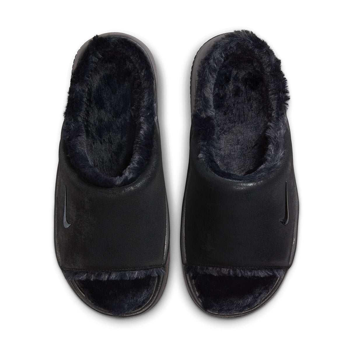 NIKE Calm Elevation Fur ナイキ ウィメンズカーム エレベーション ファー HV8560-001【レディース スライドサンダル 厚底 ボリュームソール 25FW】
