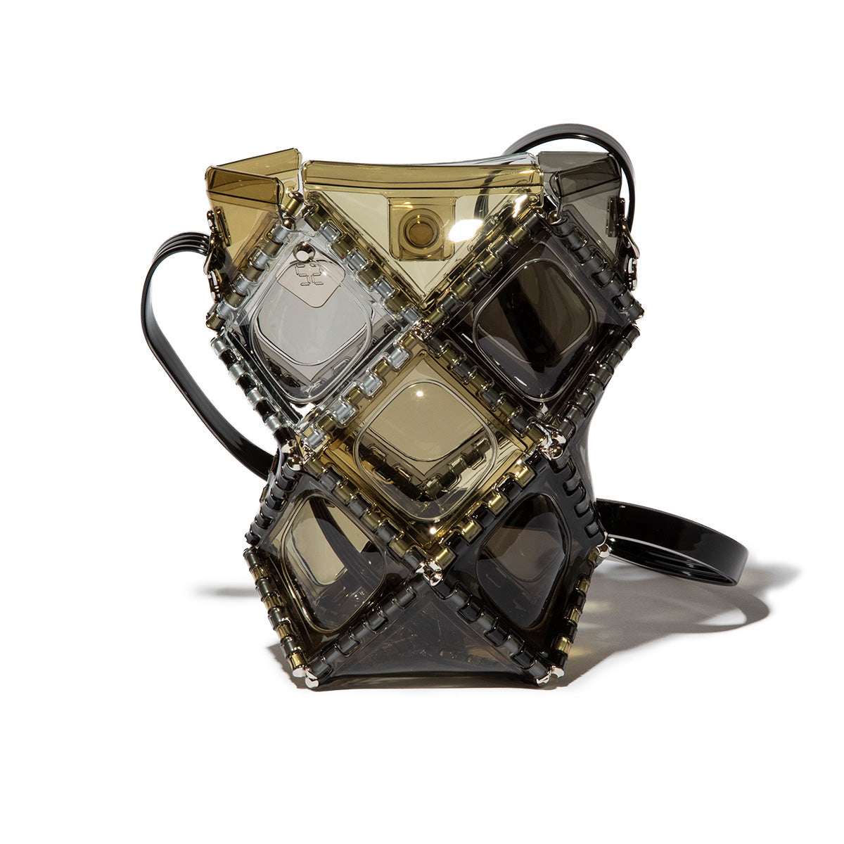 52 by HIKARUMATSUMURA MINI SHOULDER SMOKY ゴジュウニバイヒカルマツムラ ミニショルダー スモーキー 14BP046-GRY【レディース ショルダーバッグ 軽量 PVC素材 4WAY 25FW】