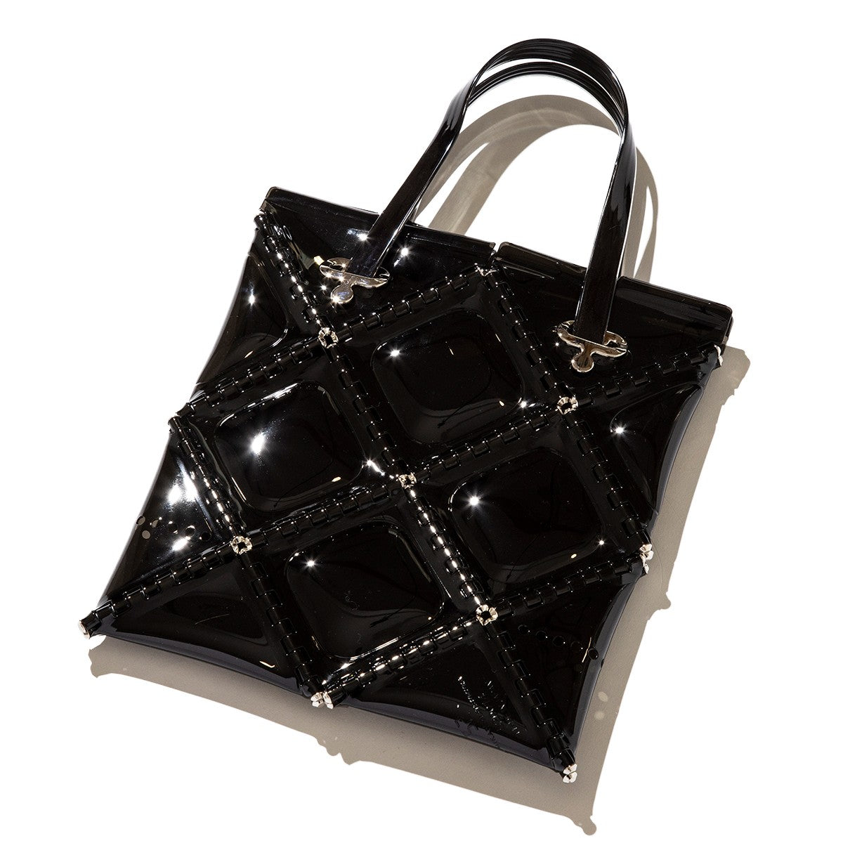 52 by HIKARUMATSUMURA FLAT TOTE MINI ゴジュウニバイヒカルマツムラ フラット トート ミニ 14BP047【レディース ミニトートバッグ ミニマル コンパクト 光沢感 25FW】