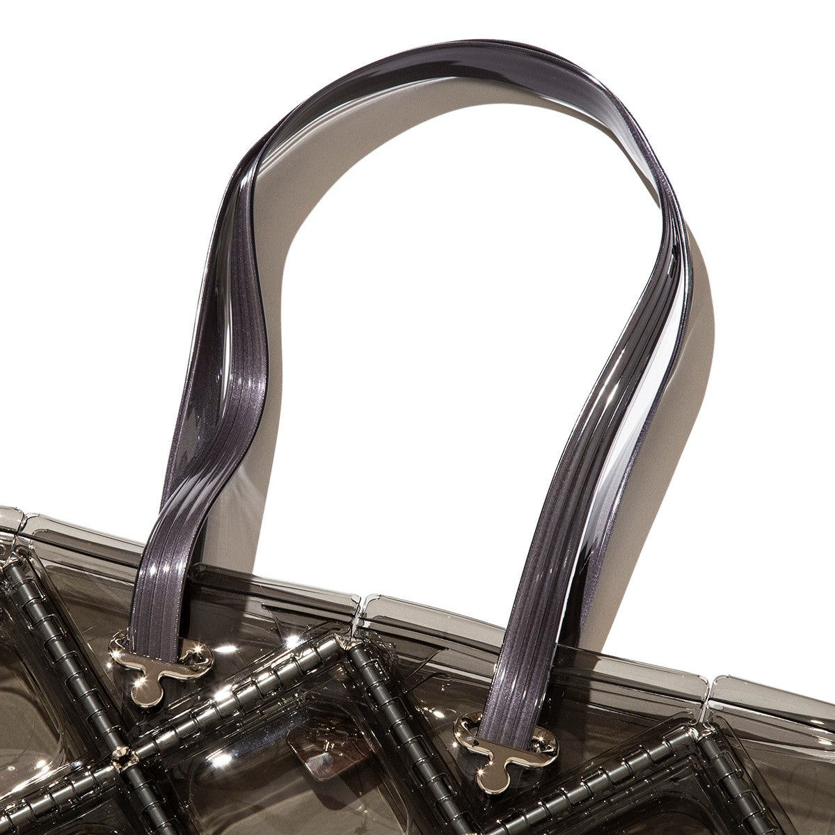 52 by HIKARUMATSUMURA FLAT TOTE ゴジュウニバイヒカルマツムラ フラット トート 14BP048【レディース トートバッグ クリアバッグ ミニマル コンパクト 光沢感 25FW】
