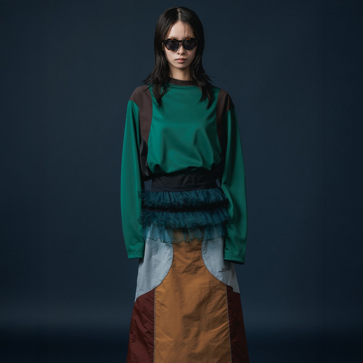 NON TOKYO TULLE FRILL BELT ノントーキョー チュール フリル ベルト NON-25A-0813【レディース チュールベルト フリル サイズ調節可能 25FW】