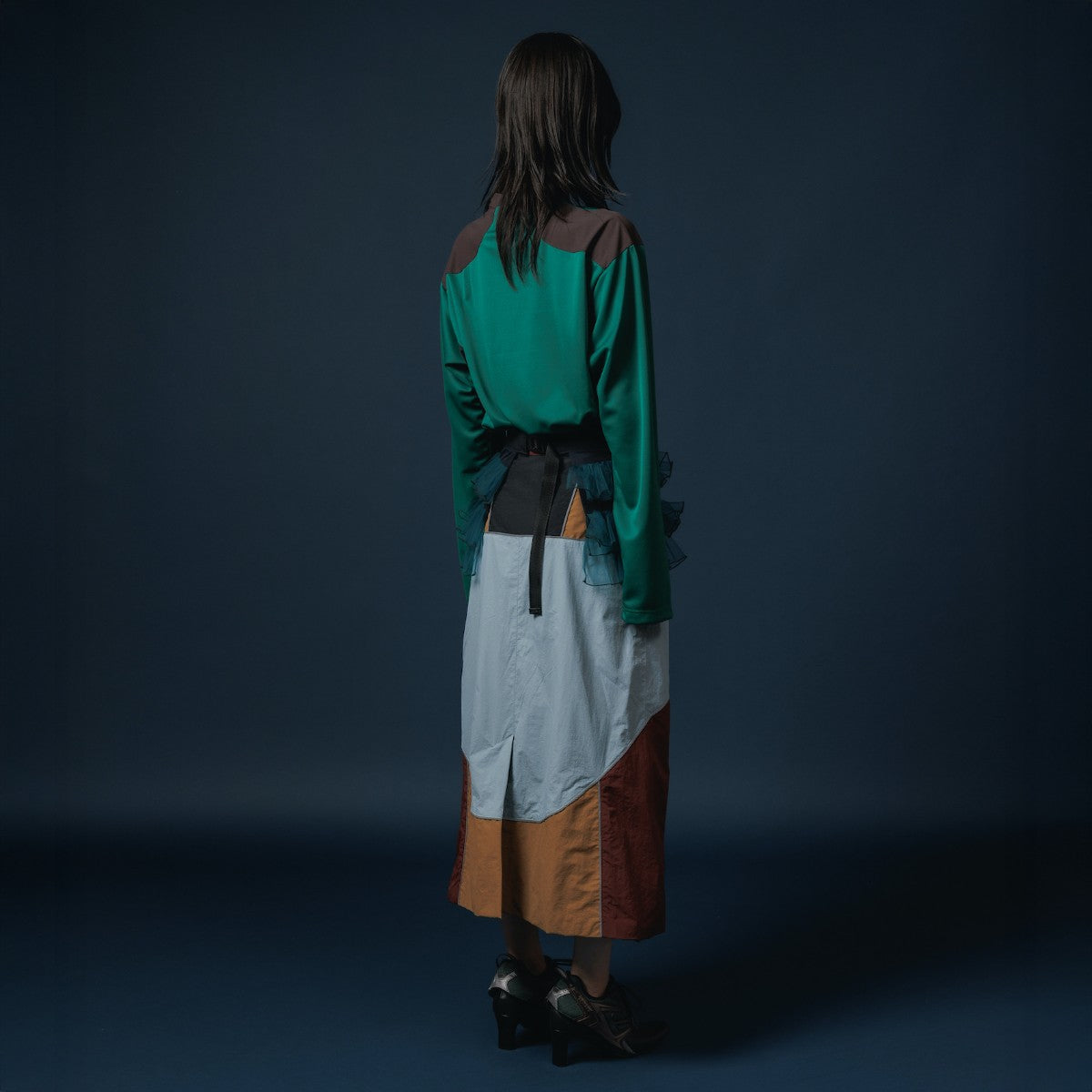 NON TOKYO TULLE FRILL BELT ノントーキョー チュール フリル ベルト NON-25A-0813【レディース チュールベルト フリル サイズ調節可能 25FW】
