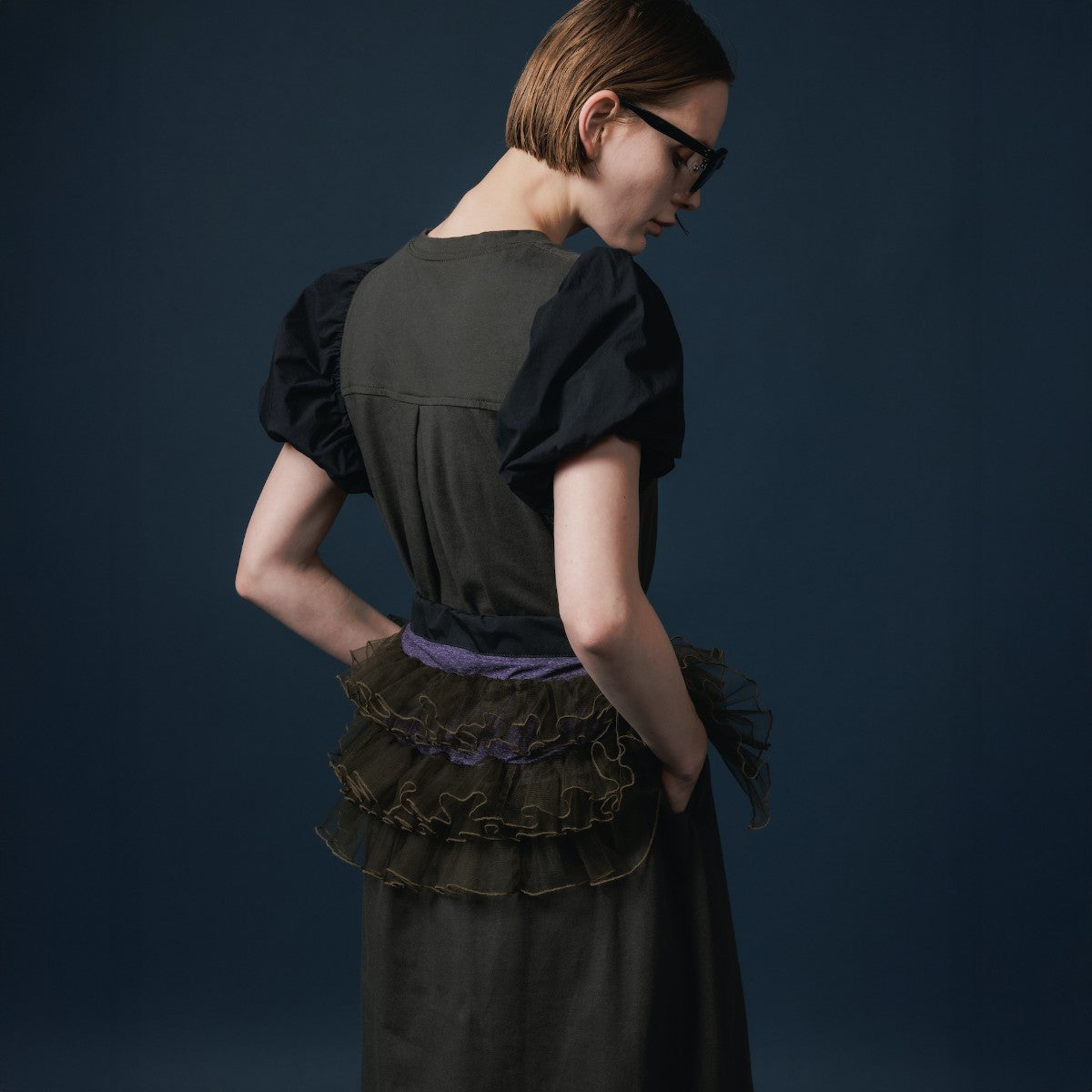 NON TOKYO TULLE FRILL BELT ノントーキョー チュール フリル ベルト NON-25A-0813【レディース チュールベルト フリル サイズ調節可能 25FW】
