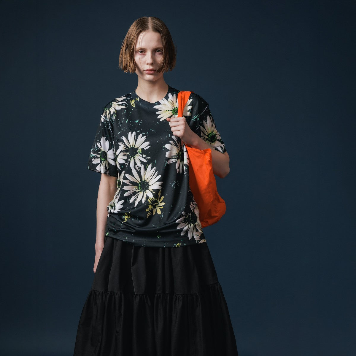 NON TOKYO DIRECT PRINT T-SHIRT ノントーキョー ダイレクト プリント Tシャツ NON-25A-0825【レディース 半袖Tシャツ 転写プリント 一点物 速乾性 25FW】