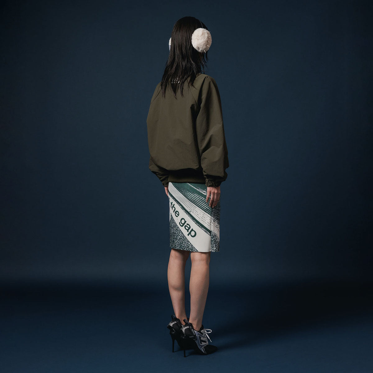NON TOKYO REVERSIBLE SWITCHING BLOUSON & SCARF ノントーキョー リバーシブルスイッチングブルゾン&スカーフ NON-25A-0907【レディース リバーシブル ブルゾン バイカラー 25FW】