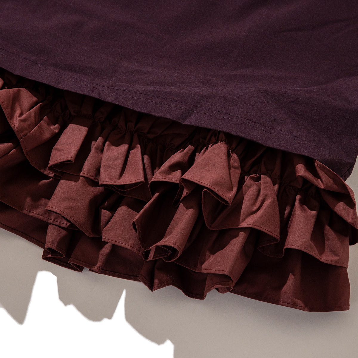 FRILL LAYER NYLON ONE-PIECE