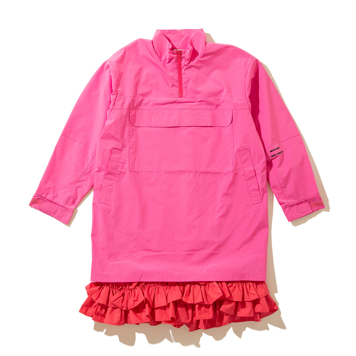 FRILL LAYER NYLON ONE-PIECE