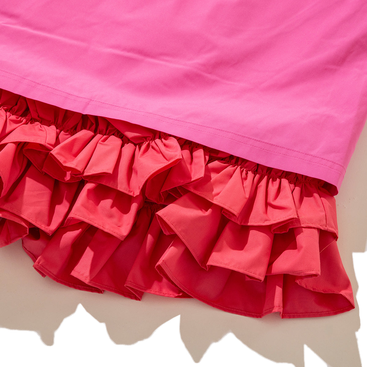 FRILL LAYER NYLON ONE-PIECE