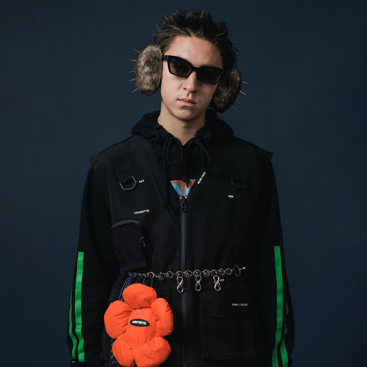 NON TOKYO REVERSIBLE MULTI POCKET VEST ノントーキョー リバーシブルマルチポケットベスト NON-25A-0915【レディース ベスト リバーシブル 迷彩 ポケット付き 25FW】