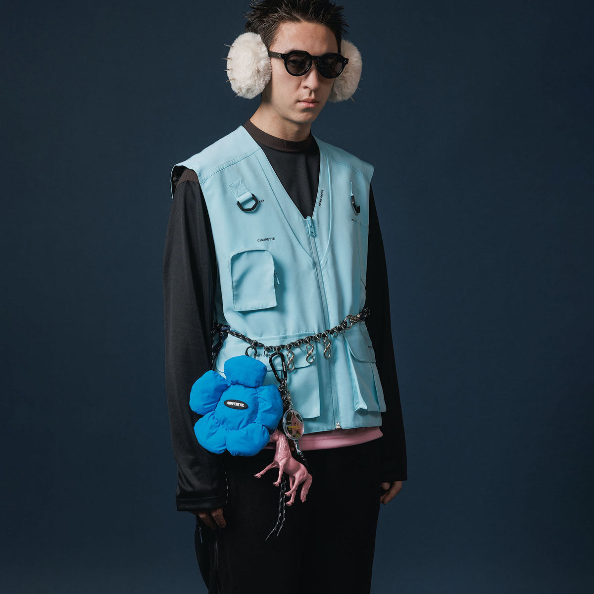 NON TOKYO REVERSIBLE MULTI POCKET VEST ノントーキョー リバーシブルマルチポケットベスト NON-25A-0915【レディース ベスト リバーシブル 迷彩 ポケット付き 25FW】