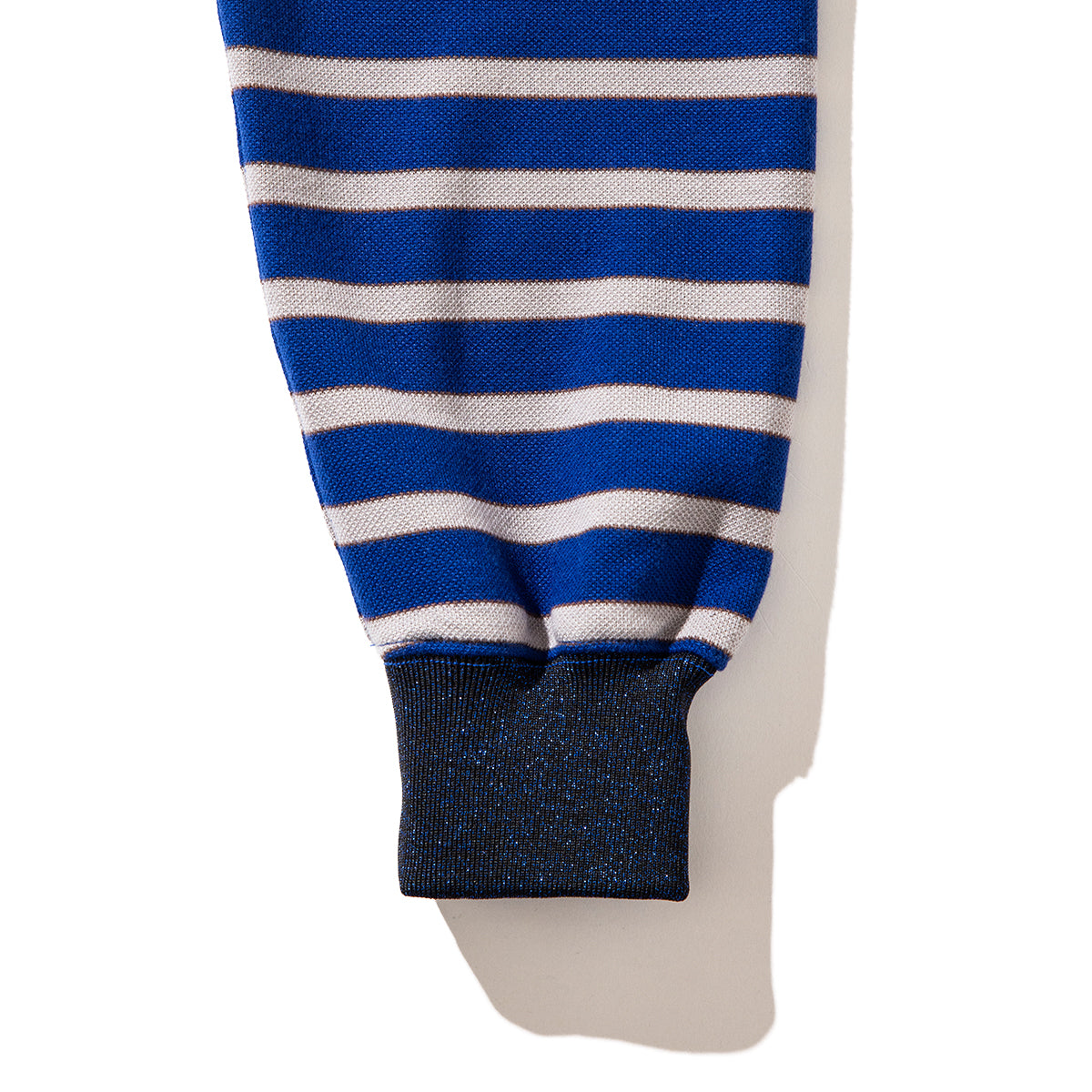 NON TOKYO BORDER POLO SHIRT ノントーキョー ボーダーポロシャツ NON-25A-0928【レディース ボディスーツモチーフ プルオーバー 股止め付き ボーダー 25FW】