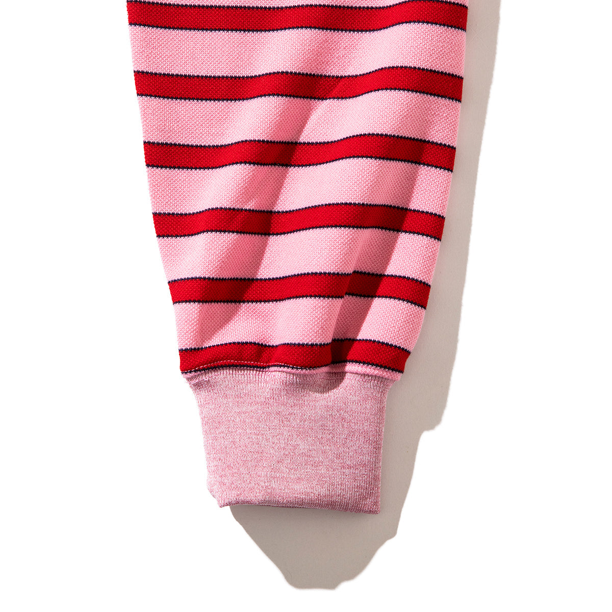 NON TOKYO BORDER POLO SHIRT ノントーキョー ボーダーポロシャツ NON-25A-0928【レディース ボディスーツモチーフ プルオーバー 股止め付き ボーダー 25FW】