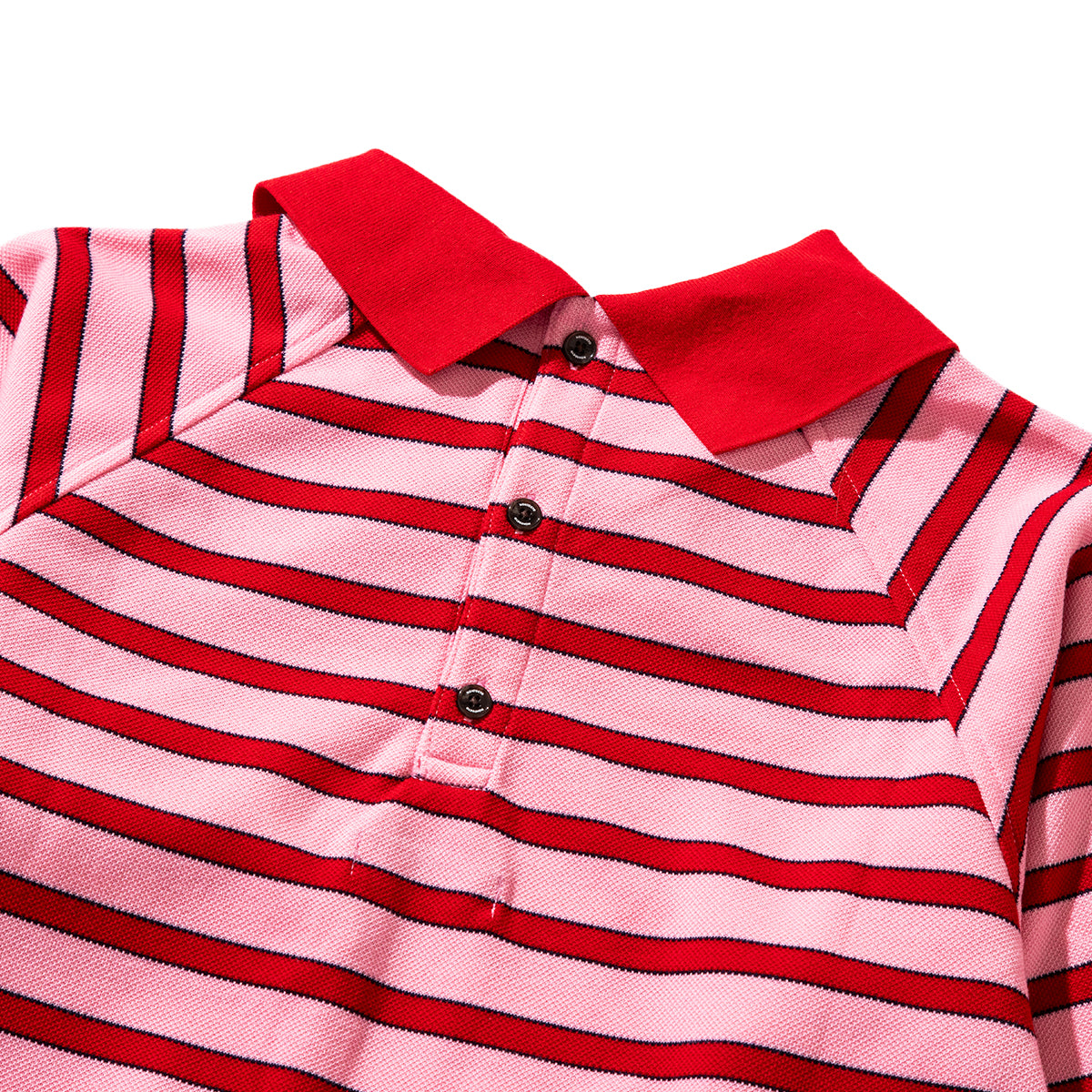 NON TOKYO BORDER POLO SHIRT ノントーキョー ボーダーポロシャツ NON-25A-0928【レディース ボディスーツモチーフ プルオーバー 股止め付き ボーダー 25FW】