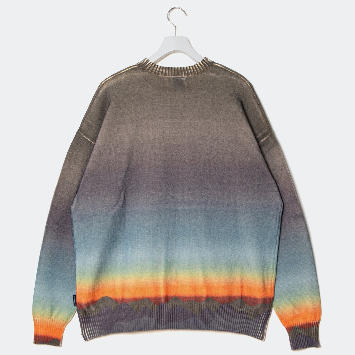 APPLEBUM “Sunshine” Knit Sweater アップルバム “サンシャイン” ニット セーター HS2510501【メンズ トップス コットンニット グラデーション プリントデザイン 25FW】