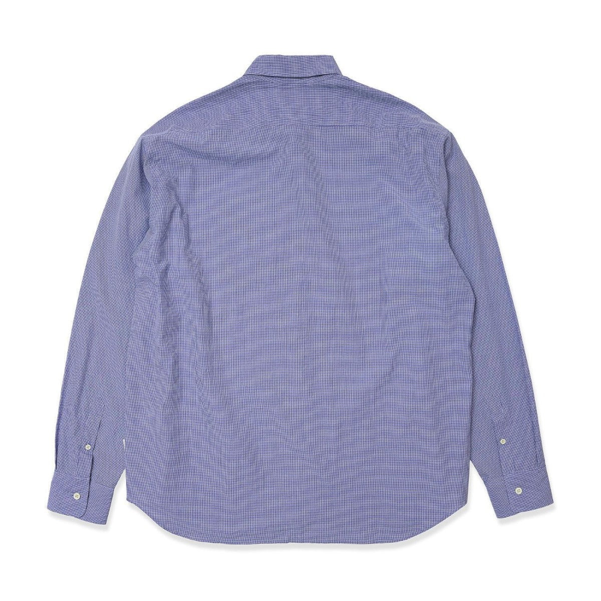 SARCASTIC Micro Gingham Circle Shirt サキャスティック マイクロ ギンガム サークル シャツ SAR252004【メンズ 長袖 シャツ ギンガム チェック ロゴ 25FW】