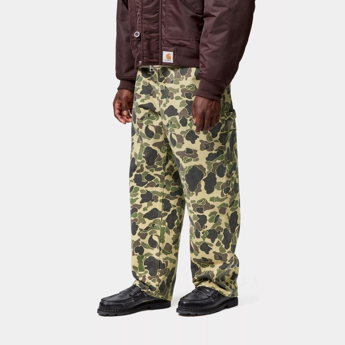 Carhartt WIP DUCK SINGLE KNEE PANT カーハートワークインプログレス ダック シングル ニー パンツ I033896【メンズ ワークパンツ カモフラージュ キャンバス 25FW】