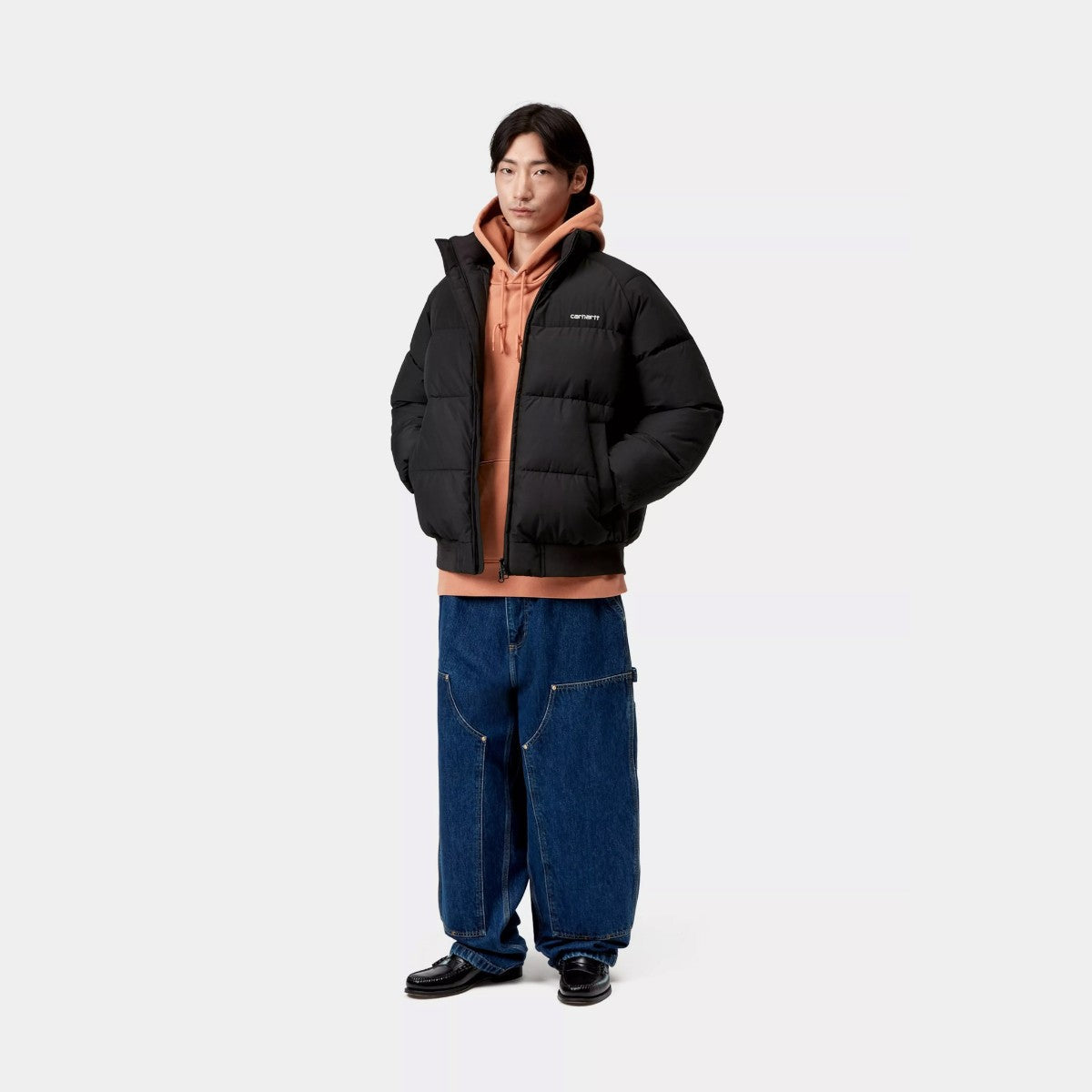 Carhartt WIP NEBRASKA JACKET カーハートワークインプログレス ネブラスカ ジャケット I035345【メンズ ジャケット 撥水 保温性 スクリプトロゴ 中綿 アウター 25FW】