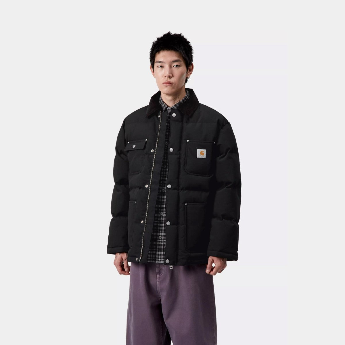 Carhartt WIP RAYLER JACKET カーハートワークインプログレス レイラー ジャケット I035798【メンズ ナイロンジャケット 撥水性 フェイクファー ワークスタイル 保温性 アウター 25FW】