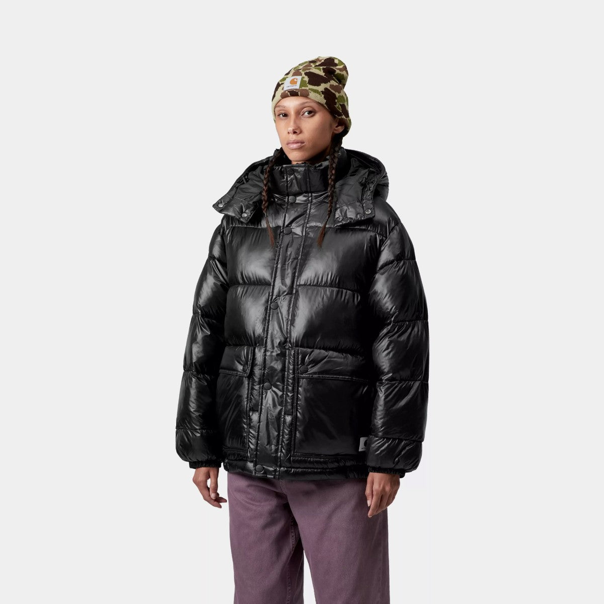 Carhartt WIP W' BENSON JACKET カーハートワークインプログレス ウィメンズ ベンソン ジャケット I035370【レディース ジャケット 中綿 防寒 ダウン スタンドカラー ジップ 25FW】