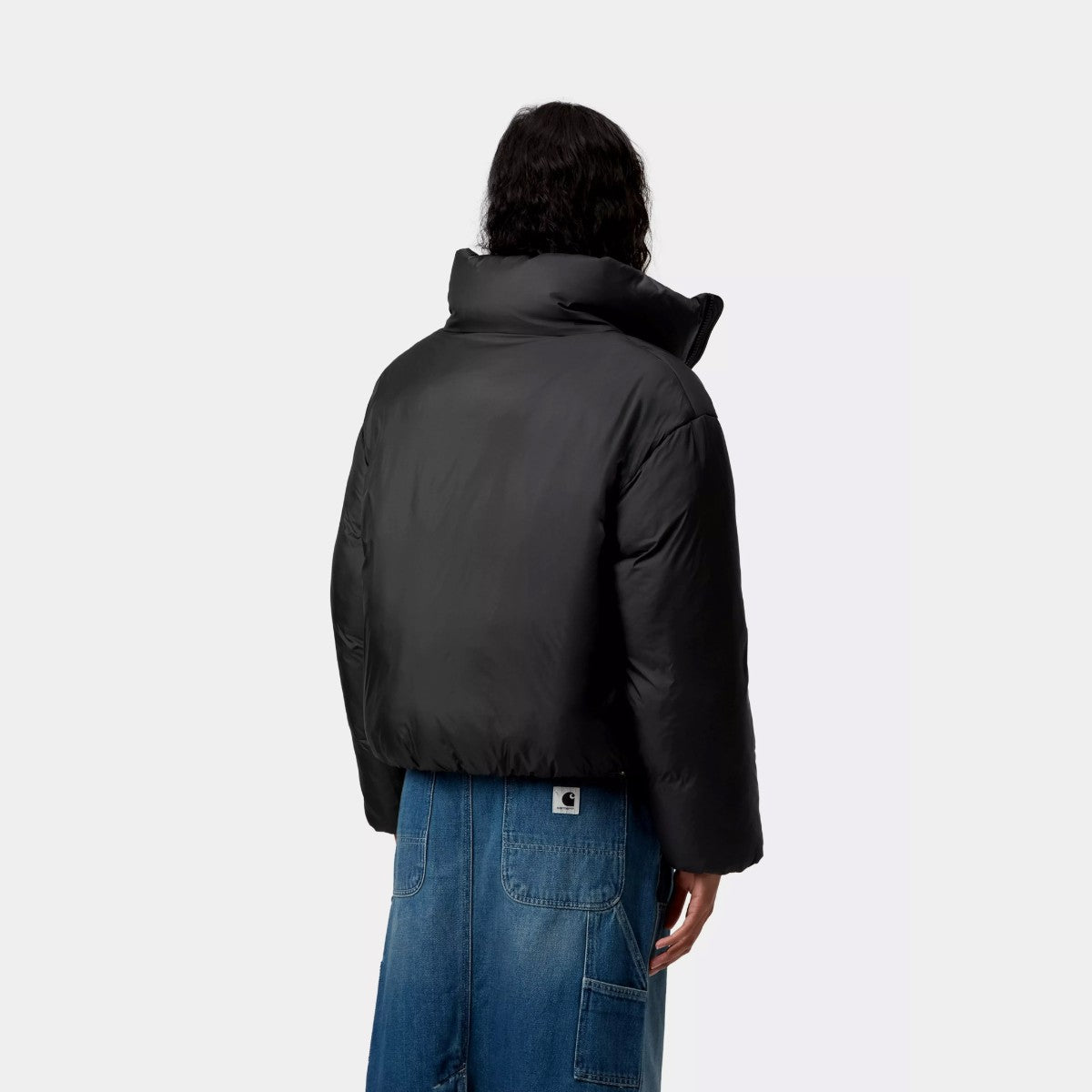 Carhartt WIP W' DEMI JACKET カーハートワークインプログレス ウィメンズ デミ ジャケット I035377【レディース ナイロンジャケット 軽量 防寒 ドローコード ロゴ 25FW】