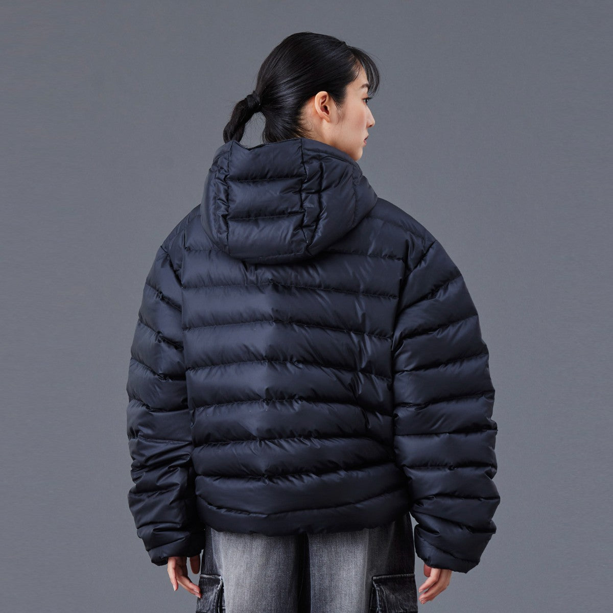 Liberaiders DOWN HALF ZIP HOODIE リベレイダース ダウン ハーフジップ フーディ 77009【メンズ ダウン フーディ 撥水 軽量 防寒性 リップストップ 静電気防止 25FW】