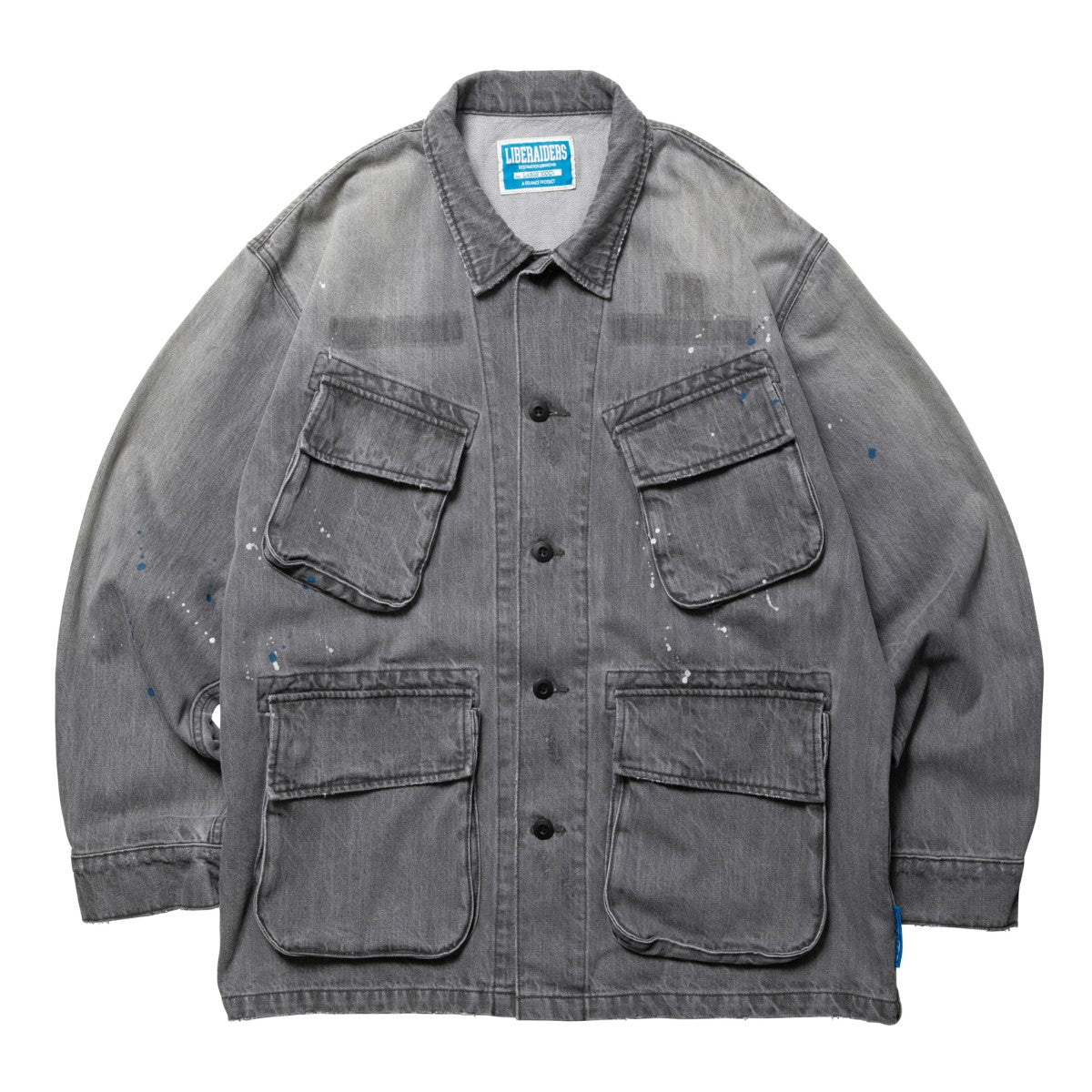 Liberaiders DENIM COMBAT JACKET リベレイダース デニム コンバット ジャケット 77010【メンズ アウター デニムジャケット ミリタリー ヴィンテージテイスト ジャングルファティーグ 25FW】