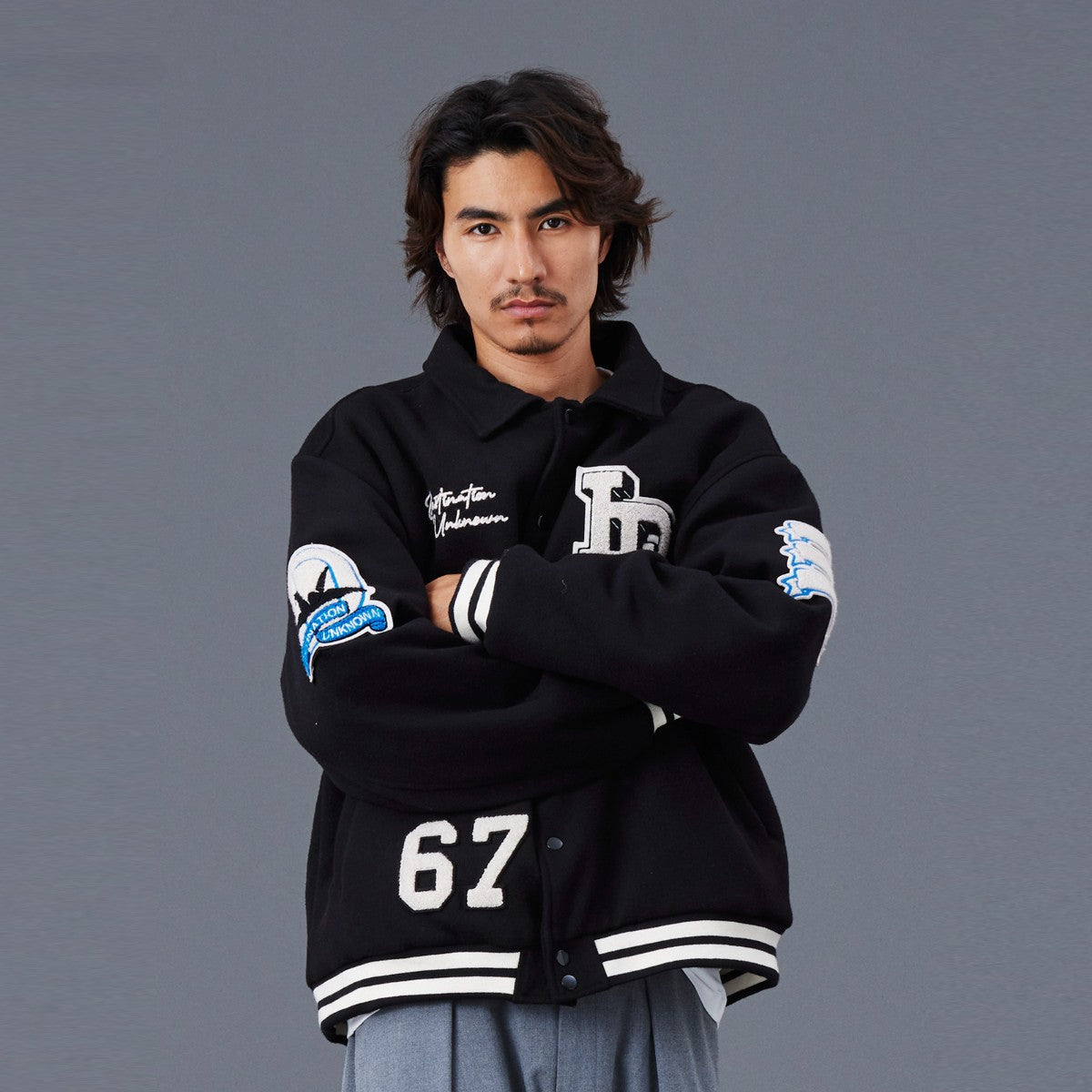 Liberaiders LR VARSITY JACKET リベレイダース LR バーシティ ジャケット 77014【メンズ ジャケット ワッペン 刺繍 防寒性 中綿キルティング 25FW】