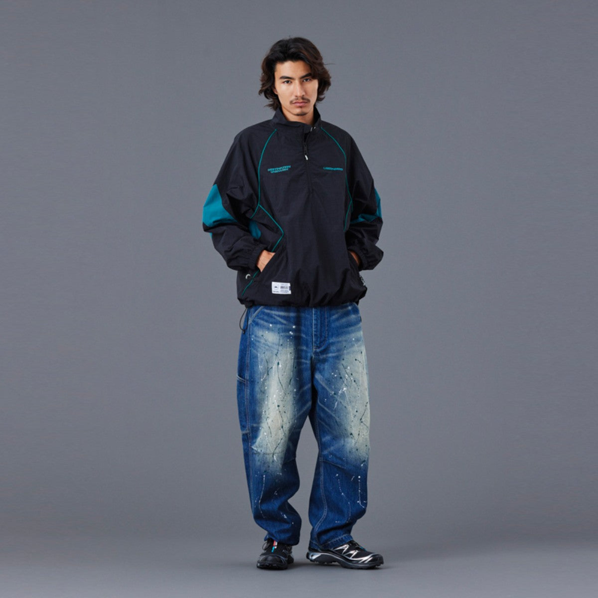 Liberaiders NYLON HALF ZIP リベレイダース ナイロン ハーフジップ 77016【メンズ アウター ナイロンジャケット ハーフジップ ウインドブレーカー スポーツ ミリタリー 25FW】