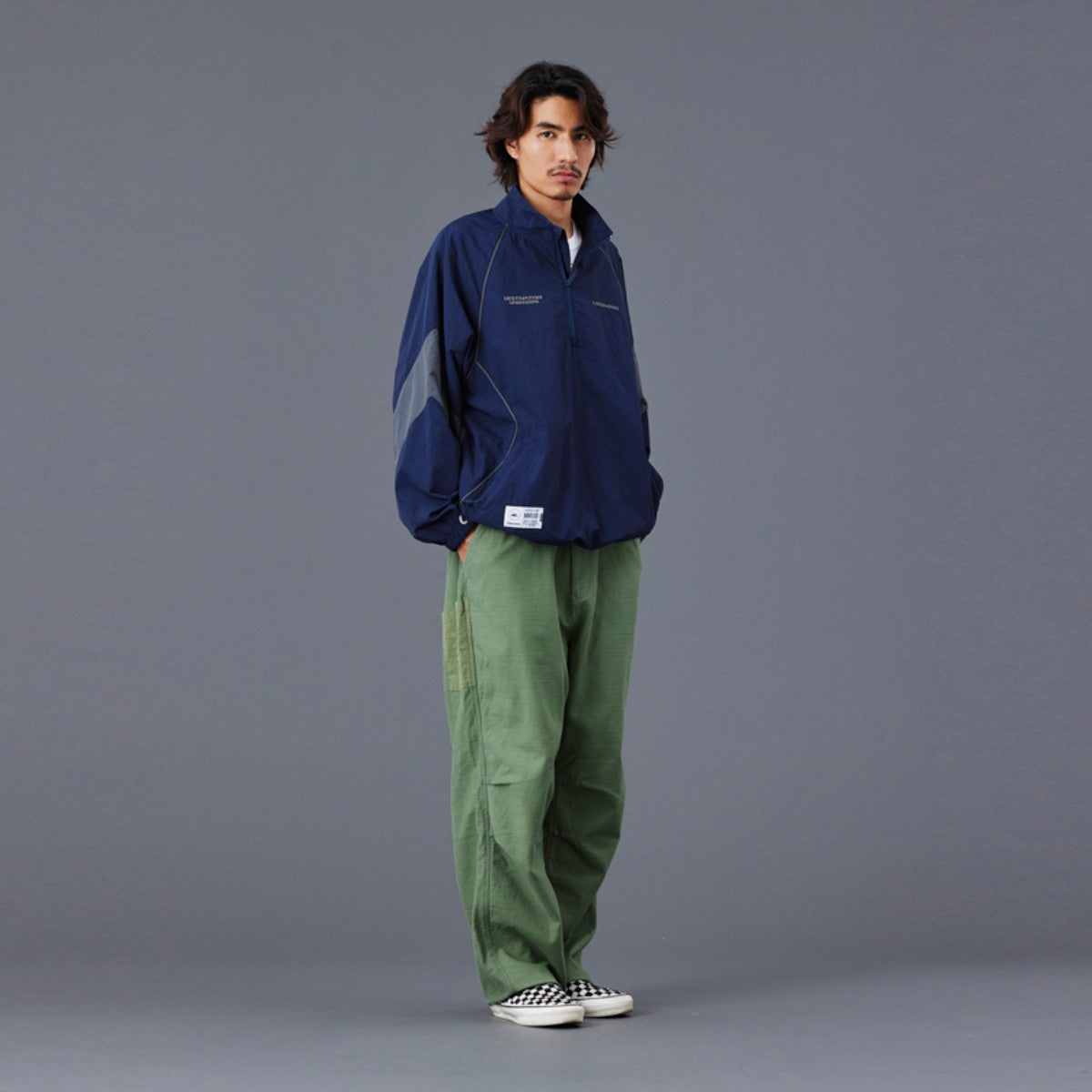 Liberaiders NYLON HALF ZIP リベレイダース ナイロン ハーフジップ 77016【メンズ アウター ナイロンジャケット ハーフジップ ウインドブレーカー スポーツ ミリタリー 25FW】