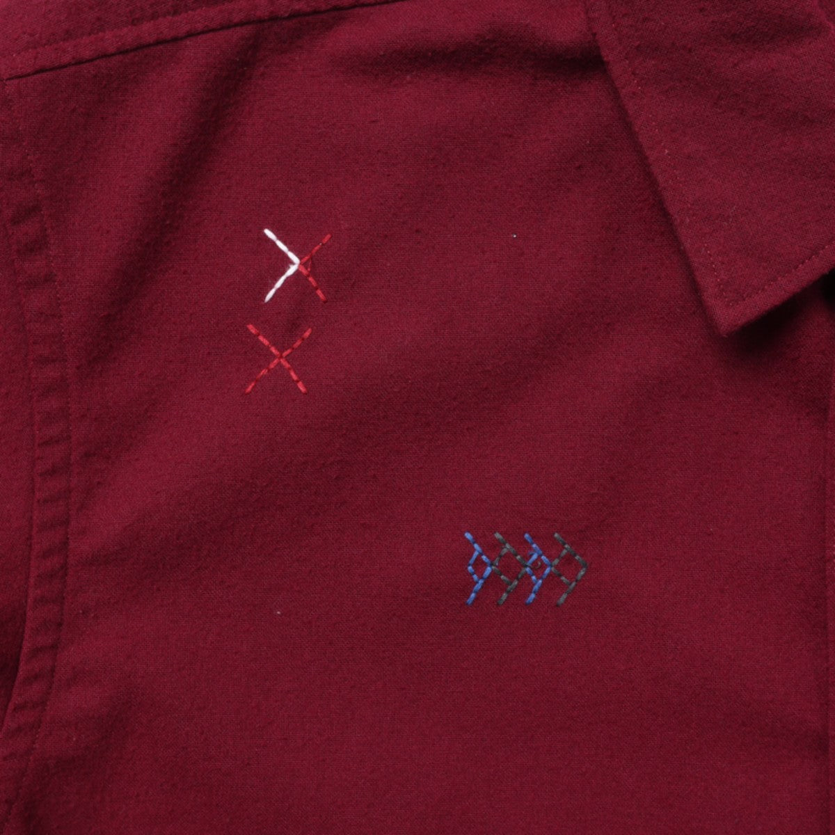 Liberaiders TIFINAGH EMBROIDERY FLANNEL SHIRT リベレイダース ティフィナグ エンブロイダリー フランネル シャツ 77101【メンズ フランネルシャツ 刺繍シャツ ティフィナグ 民族調 ユーズド加工 25FW】