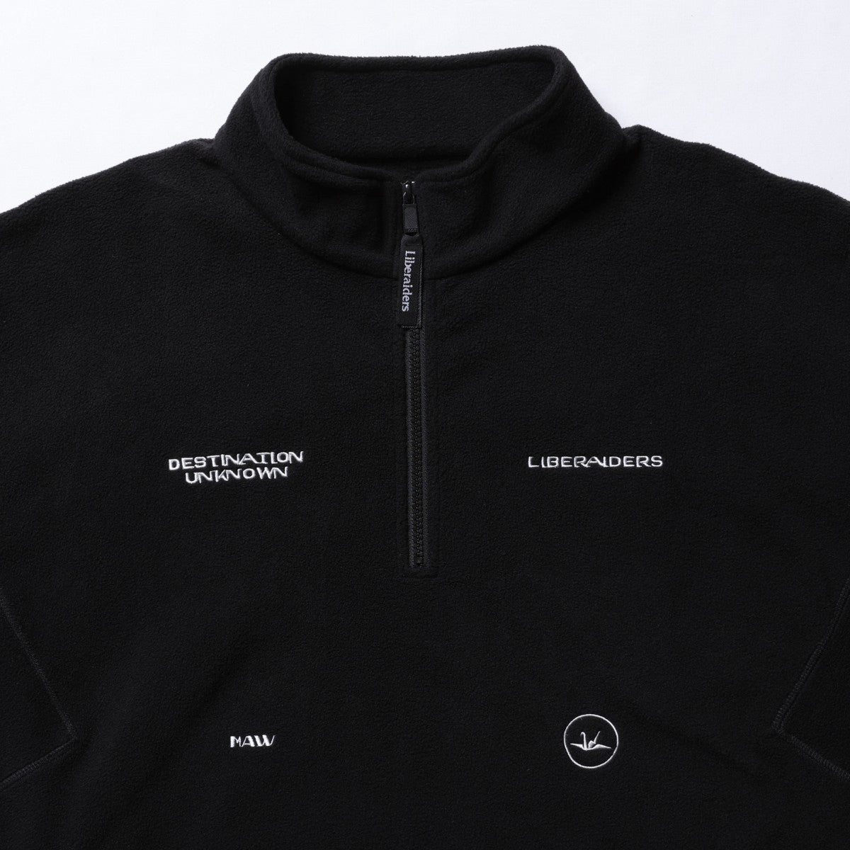Liberaiders FLEECE HALF ZIP リベレイダース フリース ハーフジップ 77308【メンズ フリース ハーフジップ 3Dパターン 刺繍 デザインラベル 保温性 25FW】