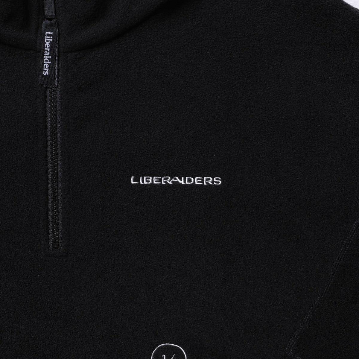 Liberaiders FLEECE HALF ZIP リベレイダース フリース ハーフジップ 77308【メンズ フリース ハーフジップ 3Dパターン 刺繍 デザインラベル 保温性 25FW】