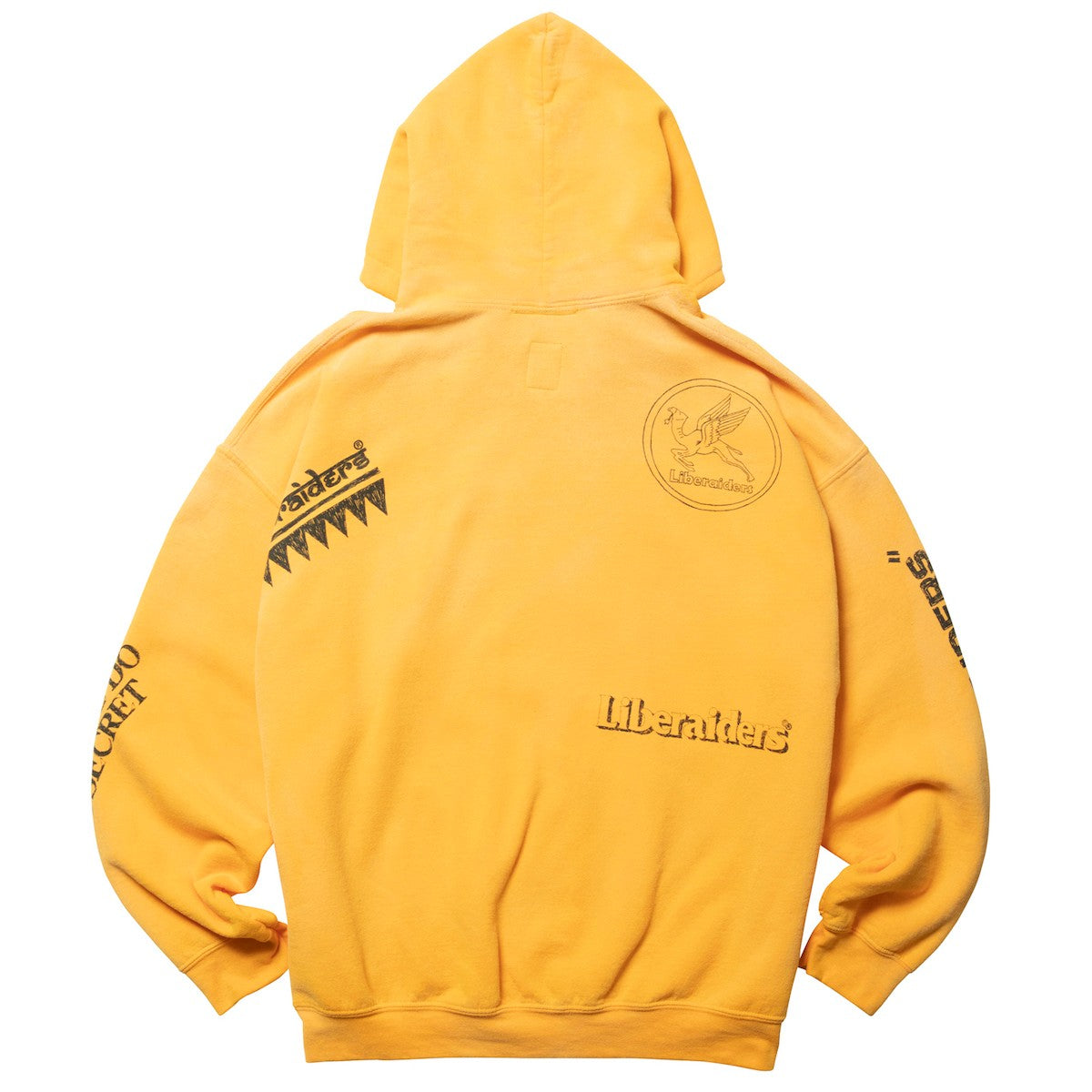 Liberaiders HANDWRITING PRINT HOODIE リベレイダース ハンドライティング プリント フーディー 77311【メンズ スウェット フーディ パーカー ヴィンテージ プリント カジュアル 25FW】
