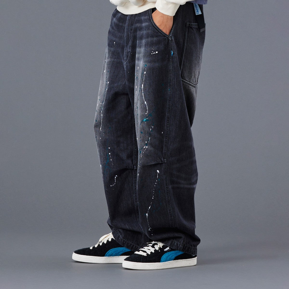 DENIM SARROUEL PANTS