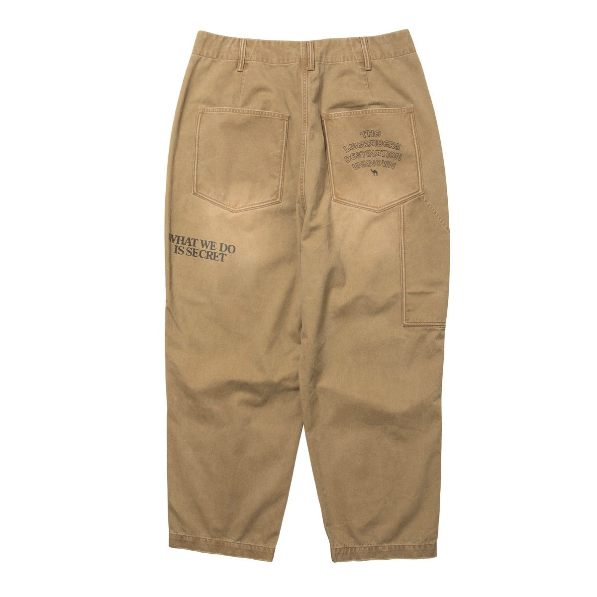 Liberaiders HANDWRITING PRINT CHINO SARROUEL PANTS リベレイダース ハンドライティング プリント チノ サルエルパンツ 77702【メンズ サルエル チノ パンツ ペインター ヴィンテージ 加工 25FW】