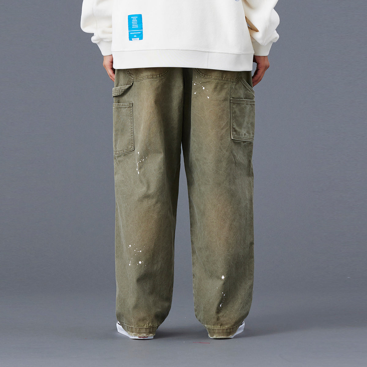 Liberaiders REPAIRED CANVAS WORK PANTS リベレイダース リペアード キャンバス ワーク パンツ 77705【メンズ キャンバス ワークパンツ リペア ダメージ加工 ペンキ ヴィンテージ 25FW】