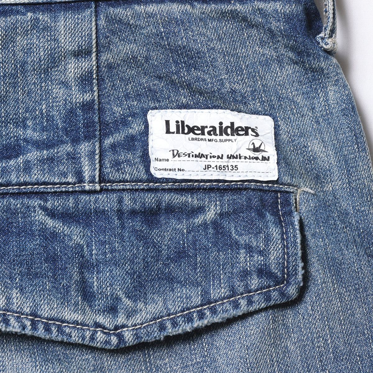 Liberaiders DENIM CARGO PANTS リベレイダース デニム カーゴ パンツ 77709【メンズ デニム カーゴパンツ ミリタリー ワイド ヴィンテージ 25FW】