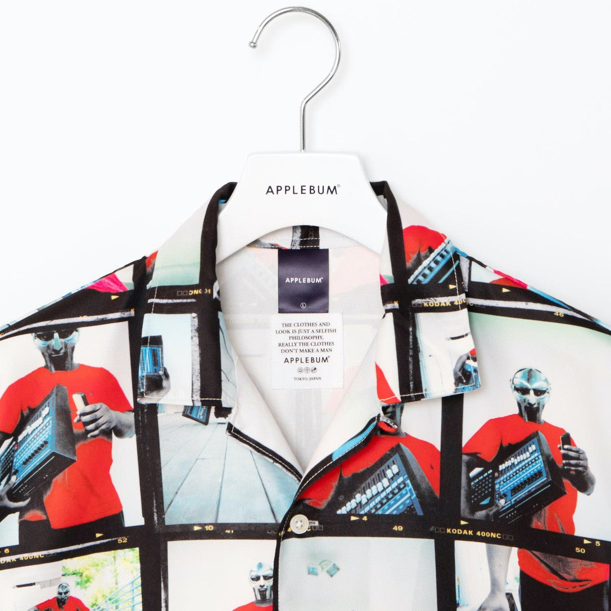 APPLEBUM “ERIC COLEMAN” L/S SHIRT-MV2 アップルバム “エリック・コールマン” ロングスリーブ シャツ-MV2 EC2510201【メンズ 開襟シャツ 長袖 総柄 フォトグラファー コラボ 25FW】