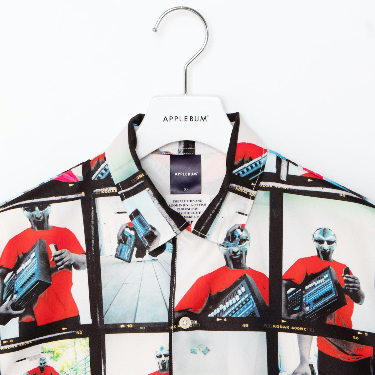 APPLEBUM “ERIC COLEMAN” L/S SHIRT-MV2 アップルバム “エリック・コールマン” ロングスリーブ シャツ-MV2 EC2510201【メンズ 開襟シャツ 長袖 総柄 フォトグラファー コラボ 25FW】