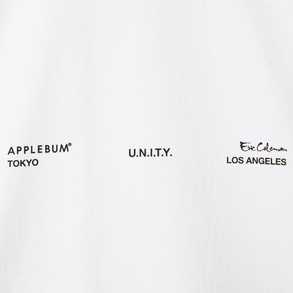 APPLEBUM “ERIC COLEMAN” L/S T-SHIRT-MV1 アップルバム “エリック・コールマン” ロングスリーブ Tシャツ-MV1 EC2511105【メンズ 長袖Tシャツ カットソー グラフィックプリント ヘビーウェイト コラボレーション 25FW】