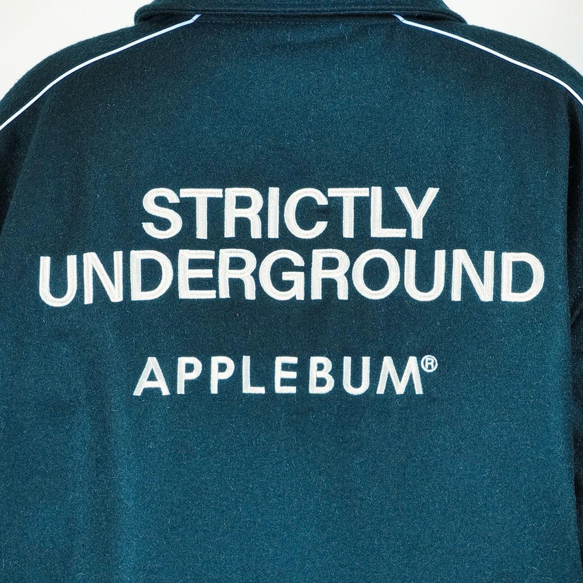 APPLEBUM Collared Melton Stadium Jacket アップルバム カラード メルトン スタジアム ジャケット 2520604【メンズ アウター スタジャン メルトン ジャケット ロゴ 25FW】