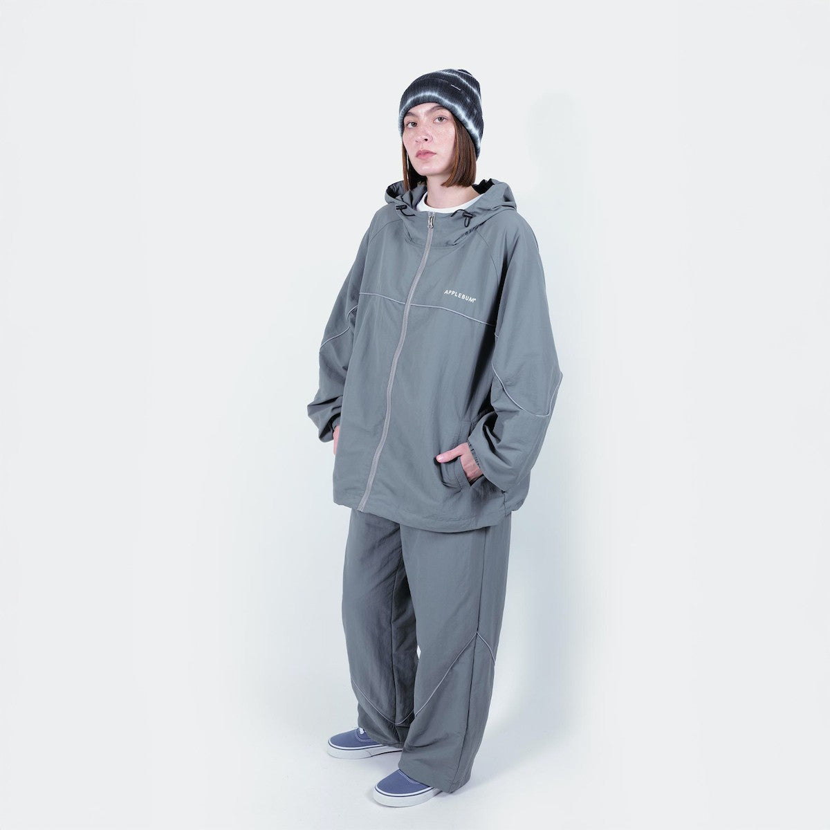 APPLEBUM Nylon Track Jacket アップルバム ナイロン トラックジャケット 2520620【メンズ アウター トラックジャケット ナイロン スポーツ ミリタリー セットアップ可 25FW】