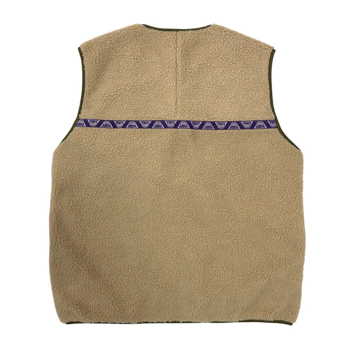 POLER JACQUARD SHERPA NO COLLAR VEST ポーラー ジャカード シェルパ ノーカラー ベスト 253MCV0019【メンズ フリースベスト ノーカラー レイヤード 防寒 アウトドア 25FW】