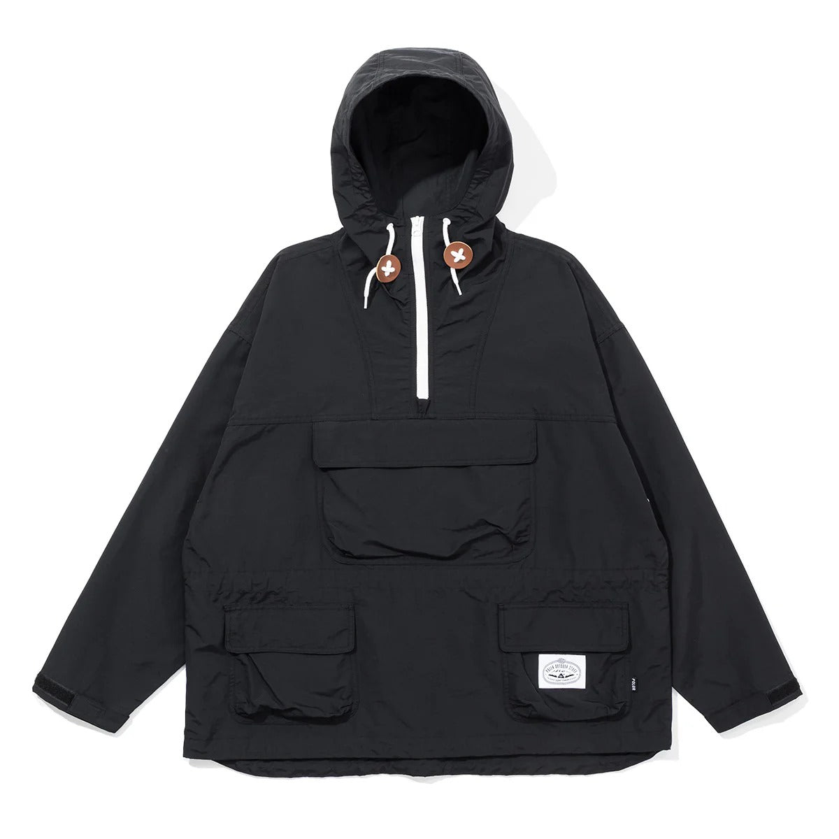 POLER 60/40 WIDE SEEKER ANORAK ポーラー 60/40 ワイドシーカー アノラック 253MCV0021【メンズ アノラック パーカ 60/40クロス アウトドアウェア パッカブル ジャケット 25FW】
